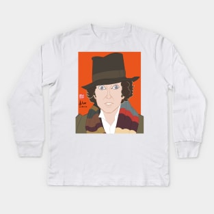 Doctor Who - Tom Baker Kids Long Sleeve T-Shirt